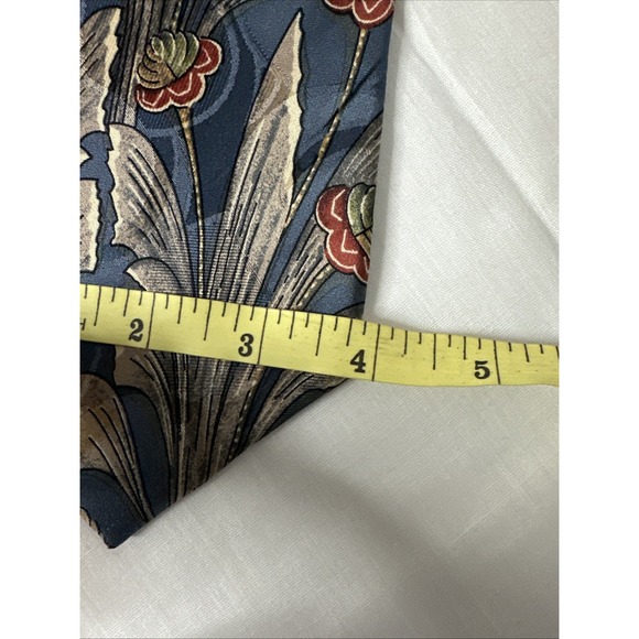 Christian Dior men's necktie floral‎ Blue Designer Silk Wedding Dressy Classic - Picture 5 of 5